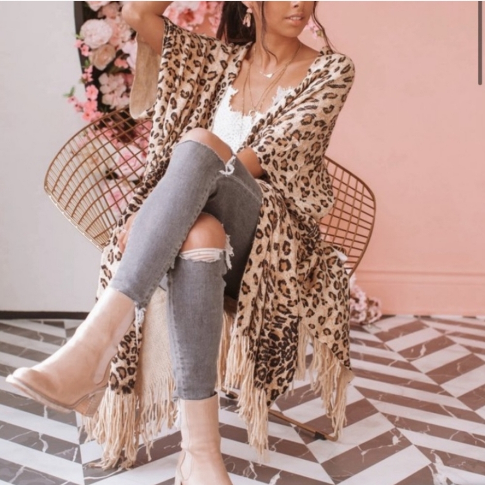 Leopard long Cardigan